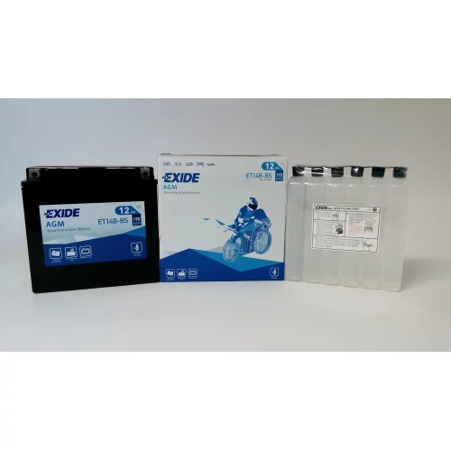 AKUMULATOR EXIDE BIKE MOTOCYKLOWY ET14B-BS/YT14B-BS 12V 12AH 