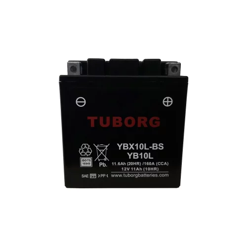 AKUMULATOR MOTOCYKLOWY TUBORG AGM YBX10L-BS 12V 11AH 160A