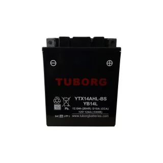 AKUMULATOR MOTOCYKLOWY TUBORG AGM YTX14AHL-BS 12V 12AH 210A