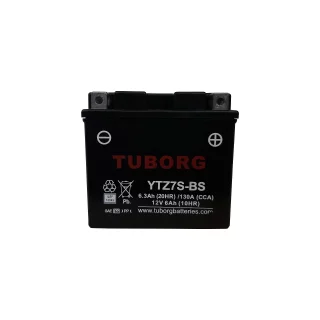 AKUMULATOR MOTOCYKLOWY TUBORG AGM YTZ7S-BS 12V 6AH 130A