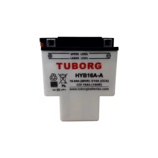 AKUMULATOR MOTOCYKLOWY TUBORG HYB16A-A 12V 16Ah 210A
