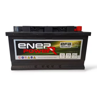 ENERPOWER EFB START STOP 12V 75Ah 750A