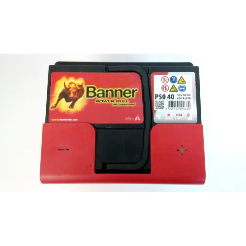 AKUMULATOR BANNER POWER BULL PROFESSIONAL 12V 50AH 420A AKUMULATOR BANNER POWER BULL PROFESSIONAL 12V 50AH 420A