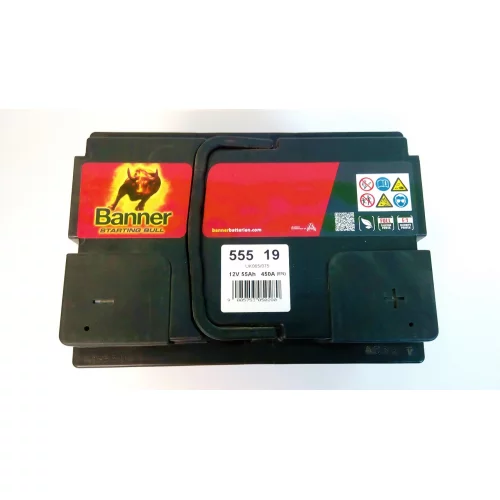 AKUMULATOR BANNER STARTING BULL 12V 55AH 450A AKUMULATOR BANNER STARTING BULL 12V 55AH 450A