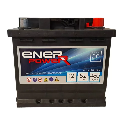 AKUMULATOR ENERPOWER 12V 52Ah 480A
