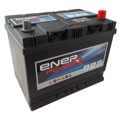 AKUMULATOR ENERPOWER 12V 70Ah 630A JAP P+ AKUMULATOR ENERPOWER 12V 70Ah 630A JAP P+