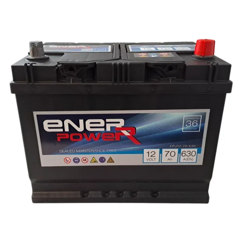 AKUMULATOR ENERPOWER 12V 70Ah 630A JAP P+ AKUMULATOR ENERPOWER 12V 70Ah 630A JAP P+
