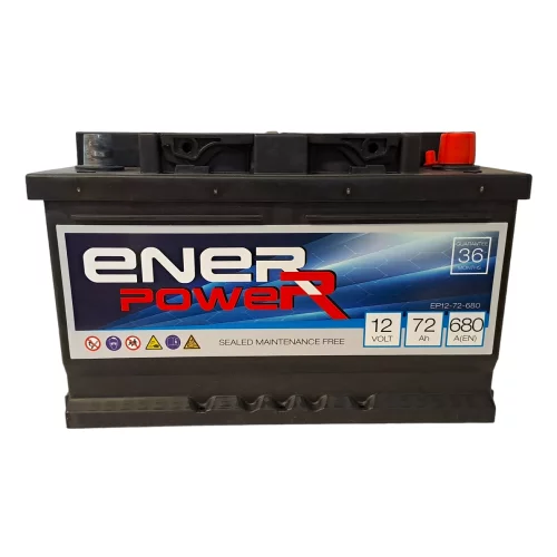 AKUMULATOR ENERPOWER 12V 72Ah 680A