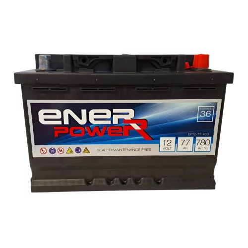 AKUMULATOR ENERPOWER 12V 77Ah 780A