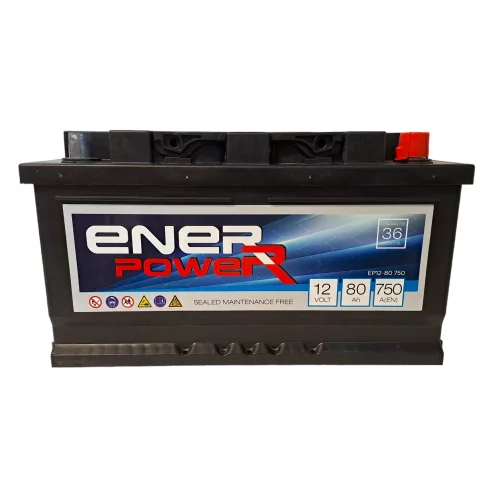 AKUMULATOR ENERPOWER 12V 80Ah 750A