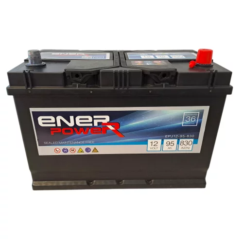 AKUMULATOR ENERPOWER 12V 95Ah 830A JAP P+
