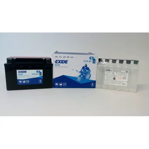 AKUMULATOR EXIDE BIKE AGM MOTOCYKLOWY ETX9-BS/YTX9-BS 12V 8AH