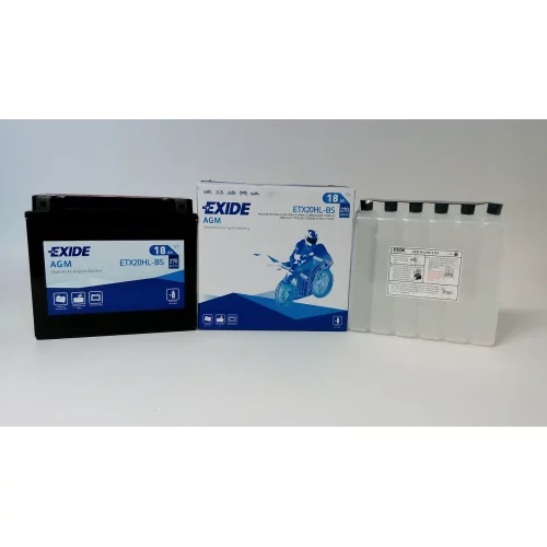 AKUMULATOR EXIDE BIKE AGM MOTOCYKLOWY ETX20HL-BS/YTX20HL-BS 12V 18AH