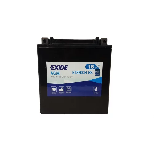 AKUMULATOR EXIDE BIKE AGM MOTOCYKLOWY ETX20CH-BS/YTX20CH-BS 12V 18AH