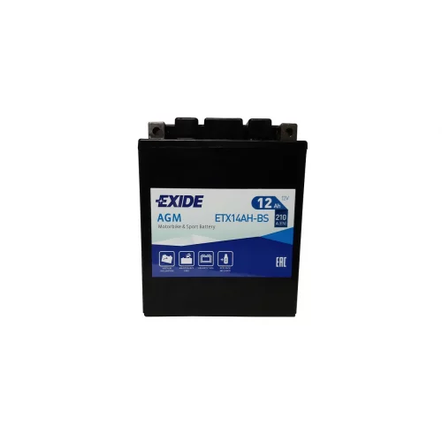AKUMULATOR EXIDE BIKE AGM MOTOCYKLOWY ETX14AH-BS/YTX14AH-BS 12V 12AH