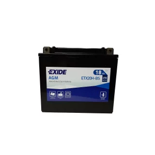 AKUMULATOR EXIDE BIKE AGM MOTOCYKLOWY ETX20H-BS/YTX20H-BS 12V 18AH