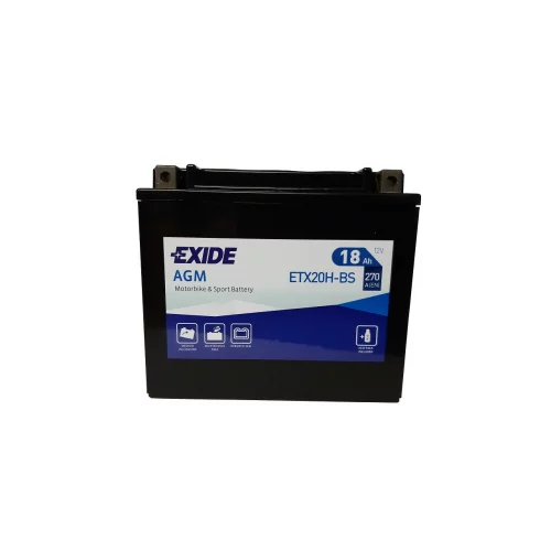 AKUMULATOR EXIDE BIKE AGM MOTOCYKLOWY ETX20H-BS/YTX20H-BS 12V 18AH