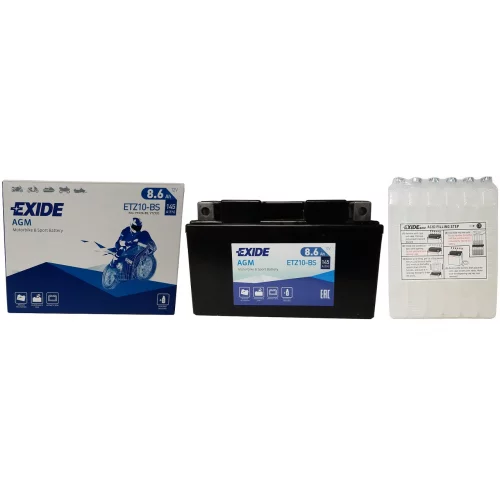 AKUMULATOR EXIDE BIKE AGM MOTOCYKLOWY ETZ10-BS/YTZ10-BS 12V 8.6AH