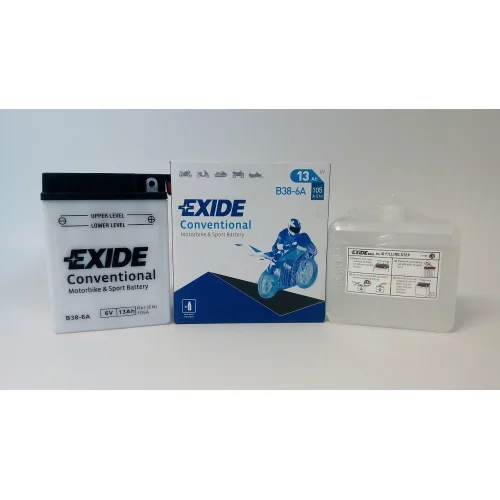 AKUMULATOR EXIDE BIKE MOTOCYKLOWY B38-6A 6V 13AH AKUMULATOR EXIDE BIKE MOTOCYKLOWY B38-6A 6V 13AH