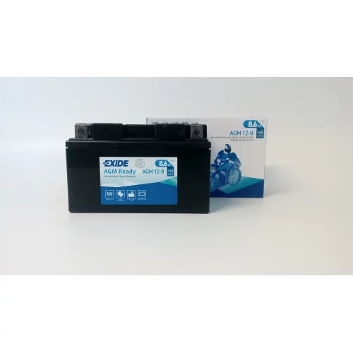 AKUMULATOR EXIDE BIKE MOTOCYKLOWY AGM 12-8 12V 8.6AH