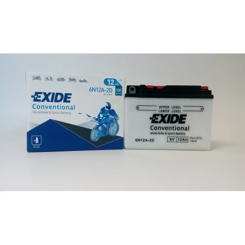 AKUMULATOR EXIDE BIKE MOTOCYKLOWY 6N12A-2D 6V 12AH 100A