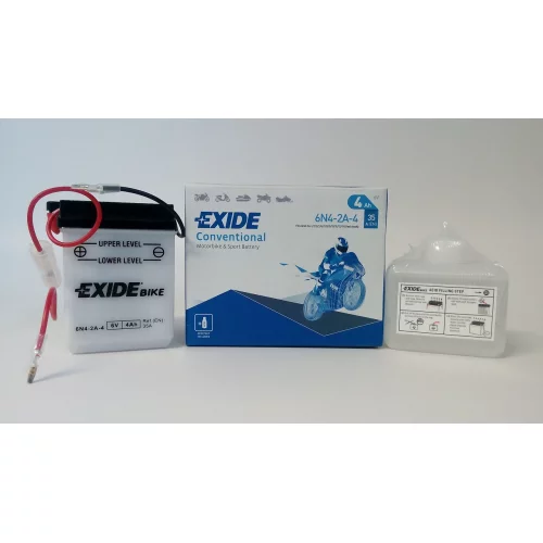 AKUMULATOR EXIDE BIKE MOTOCYKLOWY 6N4-2A-4 6V 4AH AKUMULATOR EXIDE BIKE MOTOCYKLOWY 6N4-2A-4 6V 4AH