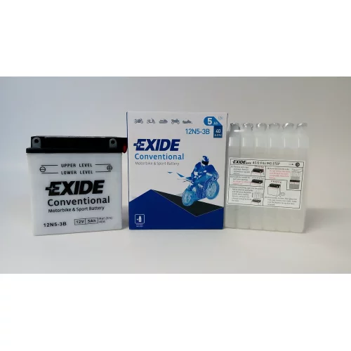 AKUMULATOR EXIDE BIKE MOTOCYKLOWY 12N5-3B 12V 5AH AKUMULATOR EXIDE BIKE MOTOCYKLOWY 12N5-3B 12V 5AH