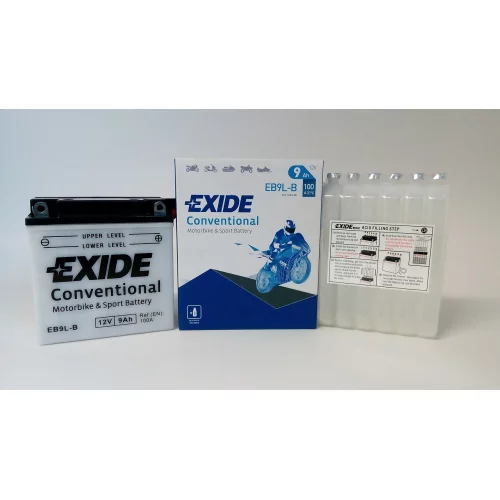 AKUMULATOR EXIDE BIKE MOTOCYKLOWY EB9L-B/YB9L-B 12V 9AH AKUMULATOR EXIDE BIKE MOTOCYKLOWY EB9L-B/YB9L-B 12V 9AH