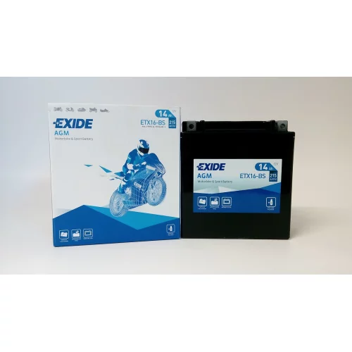 AKUMULATOR EXIDE BIKE MOTOCYKLOWY ETX16-BS/YTX16-BS 12V 14AH