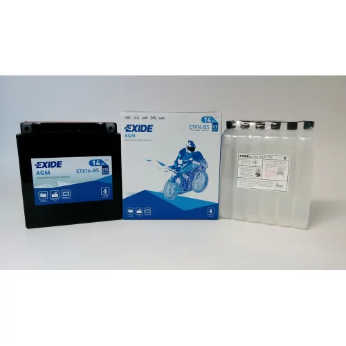 AKUMULATOR EXIDE BIKE MOTOCYKLOWY ETX16-BS/YTX16-BS 12V 14AH