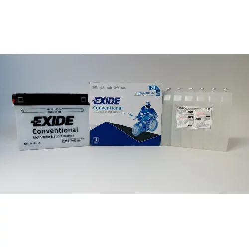 AKUMULATOR EXIDE BIKE MOTOCYKLOWY E50-N18L-A/Y50-N18L-A 12V 20AH 