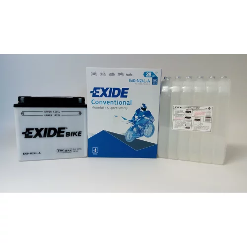 AKUMULATOR EXIDE KOSIARKA/MOTOCYKL E60-N24L-A/Y60-N24L-A 12V 28AH