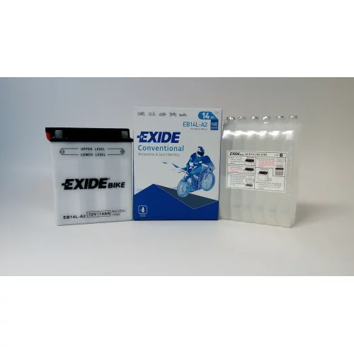 AKUMULATOR EXIDE BIKE MOTOCYKLOWY EB14L-A2/YB14L-A2 12V 14AH 