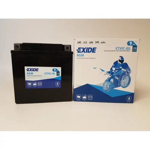 AKUMULATOR EXIDE BIKE MOTOCYKLOWY ETX9C-BS/YTX9C-BS 12V 9AH 120A