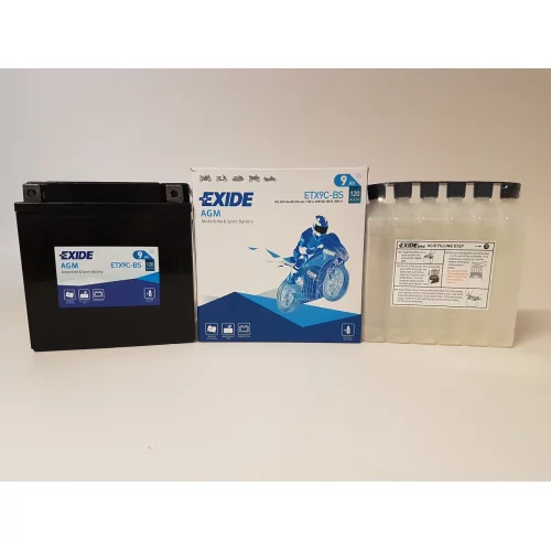 AKUMULATOR EXIDE BIKE MOTOCYKLOWY ETX9C-BS/YTX9C-BS 12V 9AH 120A