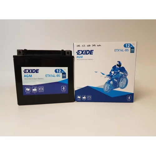 AKUMULATOR EXIDE BIKE MOTOCYKLOWY ETX14L-BS/YTX14L-BS 12V 12AH 