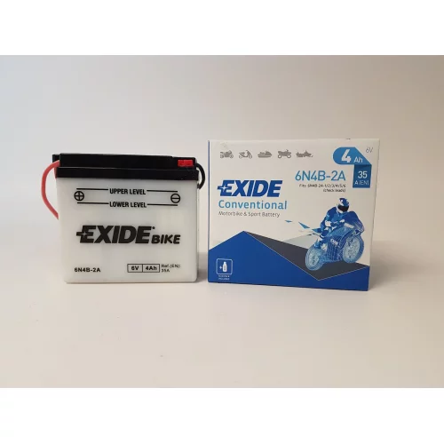 AKUMULATOR EXIDE BIKE MOTOCYKLOWY 6N4B-2A 6V 4AH 35A