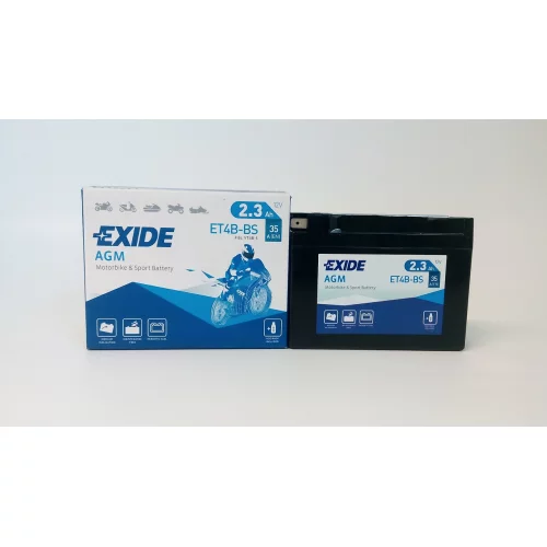 AKUMULATOR EXIDE BIKE MOTOCYKLOWY ET4B-BS/YT4B-BS 12V 2.3AH AKUMULATOR EXIDE BIKE MOTOCYKLOWY ET4B-BS/YT4B-BS 12V 2.3AH