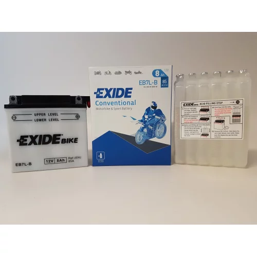 AKUMULATOR EXIDE BIKE MOTOCYKLOWY EB7L-B/YB7L-B 12V 8AH AKUMULATOR EXIDE BIKE MOTOCYKLOWY EB7L-B/YB7L-B 12V 8AH