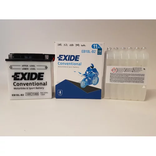 AKUMULATOR EXIDE BIKE MOTOCYKLOWY EB10L-B2/YB10L-B2 12V 11AH