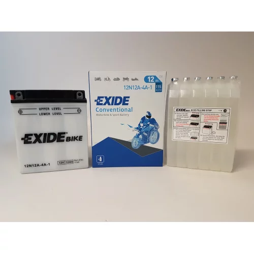AKUMULATOR EXIDE BIKE MOTOCYKLOWY 12N12A-4A-1 12V 12AH AKUMULATOR EXIDE BIKE MOTOCYKLOWY 12N12A-4A-1 12V 12AH