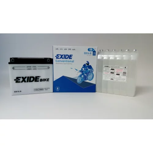 AKUMULATOR EXIDE BIKE MOTOCYKLOWY EB16-B/YB16-B 12V 19AH AKUMULATOR EXIDE BIKE MOTOCYKLOWY EB16-B/YB16-B 12V 19AH