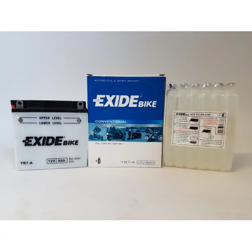 AKUMULATOR EXIDE BIKE MOTOYCKLOWY YB7-A 12V 8AH 85A