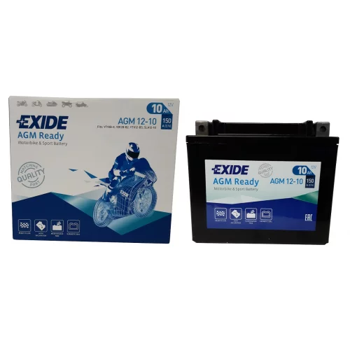 AKUMULATOR EXIDE BIKE MOTOCYKLOWY AGM 12-10 12V 10AH AKUMULATOR EXIDE BIKE MOTOCYKLOWY AGM 12-10 12V 10AH