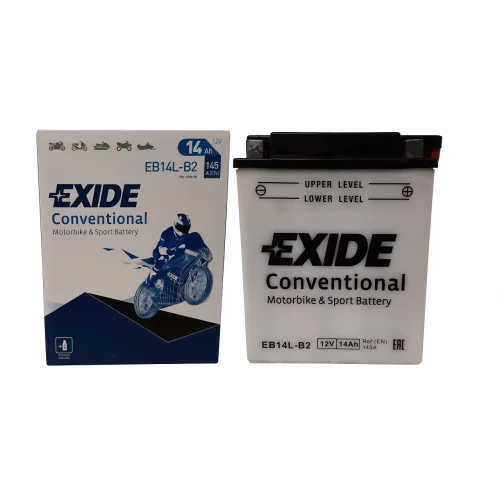AKUMULATOR EXIDE BIKE MOTOCYKLOWY EB14L-B2/YB14L-B2 12V 14AH 