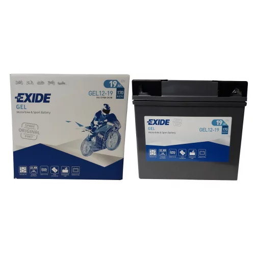 AKUMULATOR EXIDE BIKE MOTOCYKLOWY GEL 12-19 12V 19AH 
