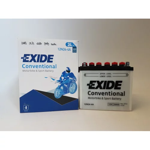 AKUMULATOR EXIDE CONVENTIONAL 12N24-4A 12V 24AH 220A AKUMULATOR EXIDE CONVENTIONAL 12N24-4A 12V 24AH 220A