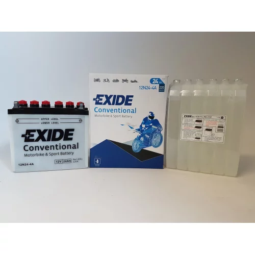 AKUMULATOR EXIDE CONVENTIONAL 12N24-4A 12V 24AH 220A AKUMULATOR EXIDE CONVENTIONAL 12N24-4A 12V 24AH 220A