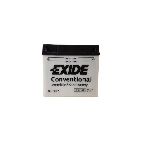 AKUMULATOR EXIDE KOSIARKA/MOTOCYKL E60-N30-A 12V 30AH 300A AKUMULATOR EXIDE KOSIARKA/MOTOCYKL E60-N30-A 12V 30AH 300A