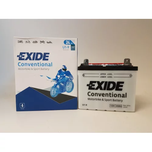 AKUMULATOR EXIDE KOSIARKA/MOTOCYKL U1-9 12V 24AH 240A AKUMULATOR EXIDE KOSIARKA/MOTOCYKL U1-9 12V 24AH 240A